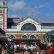 Fachada do London Transport Museum em Covent Garden, fotografia de arquivo de 2017